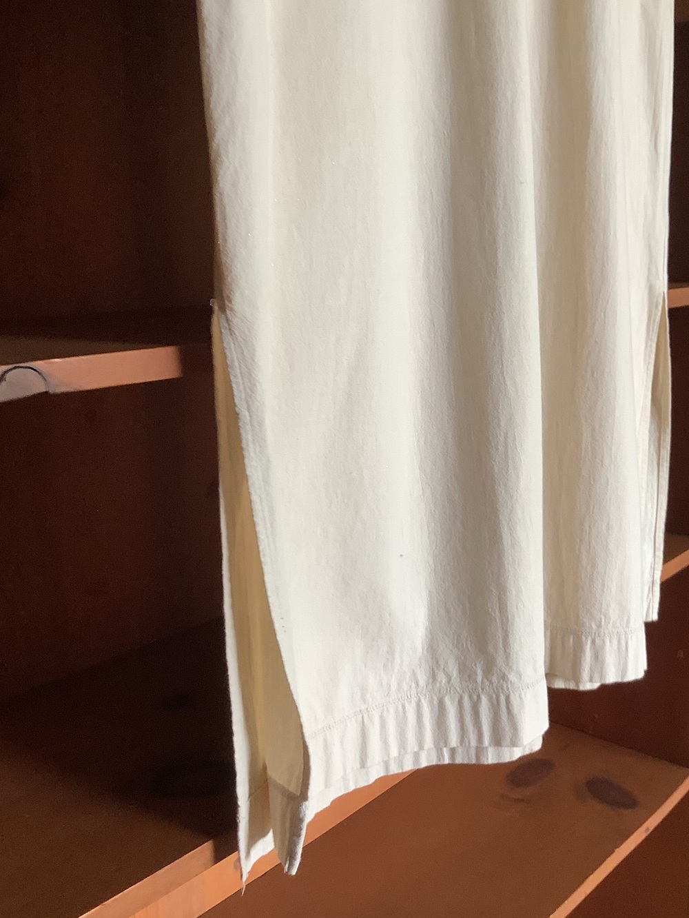 Y2K Cotton Ginny Plus Size Light Beige 100% Cotton Maxi Skirt Size 2X-3X - Picture 5 of 14